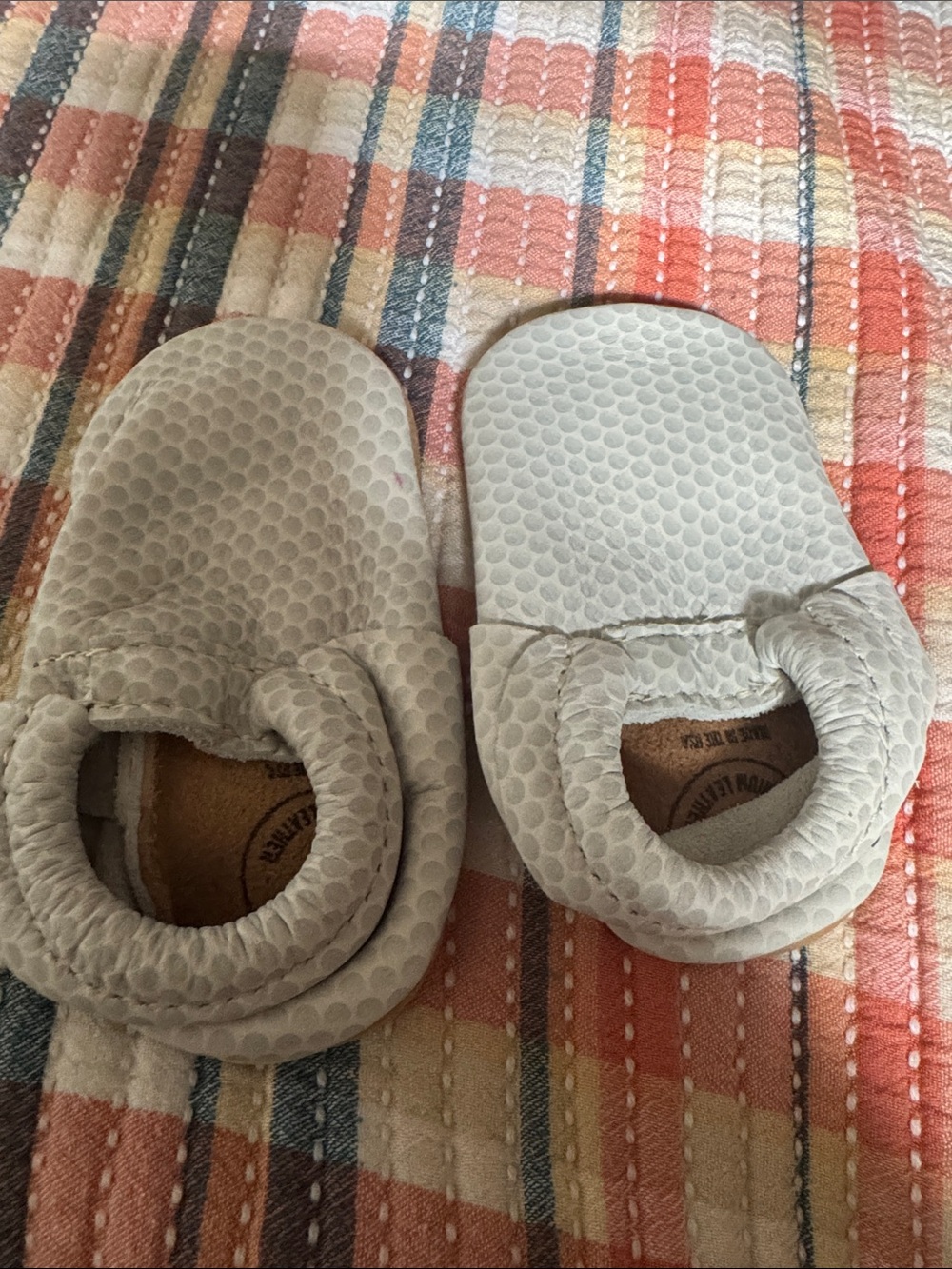 Kids Soft Slip-On Moccasin Shoes in Light Gray